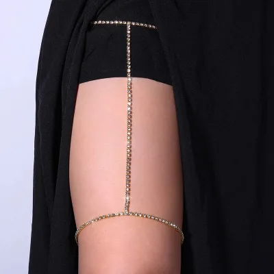 Explosive Sexy Rhinestone Leg Chain Women's Body Chain Jewelry Simple Shiny Diamond Leg Ring