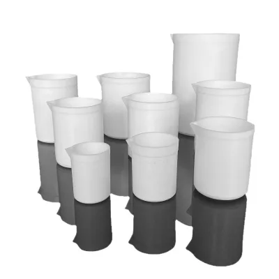 PTFE Laboratory Beakers Chemical Resistant High Temperature Fluoropolymer Mixing Containers Durable