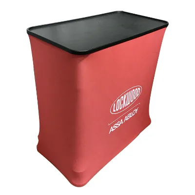 Portable Podium Triangle Shape Aluminium Structure Case Display Stand Counter with Color Options