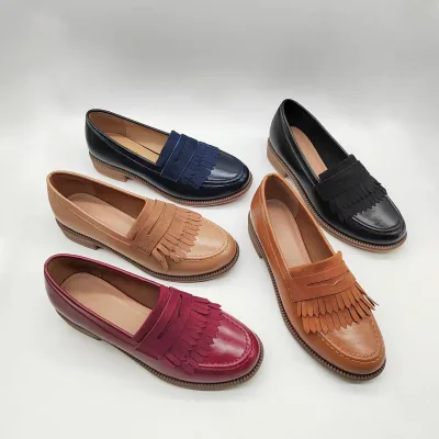 Soft Comfortable Women Casual Shoes Italy Designed Slip on Women Loafers