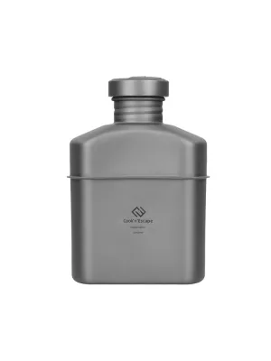 Kuanke Titanium Kettle 1L Ultra Lightweight Portable Outdoor Cookware for Camping Hiking Mountain Biking Backpacking Water
