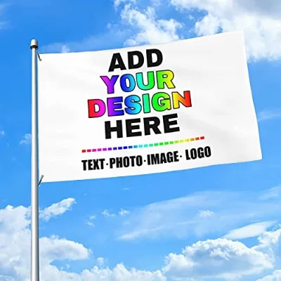 Custom Classic Rectangle Flag Full Size Custom Printed Logo Flag for Yard Garden Outdoor Wall Decoration