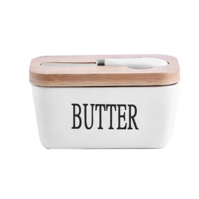 Cheap Price Best Price Butter Container Box Ceramic Butter Dish With Lid Holder