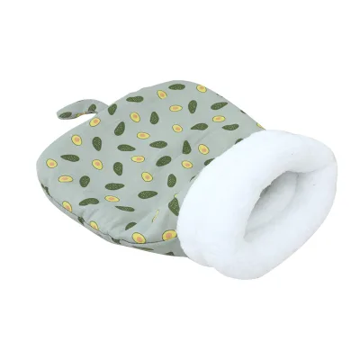 Cat Nest Warm Pet Sleeping Bag Lamb Fleece Warm Cat Nest Drill Hole Bedding Semi Closed Dog Nest Suitable for Dog