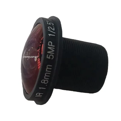 1.8mm 5MP 180 Degree M12  Fisheye Lens for 360 Full View Cctv Camera Panoramic