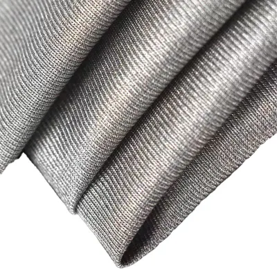 Emf 100% Silver Fabric  Block Signal Antiradiation Silver Fiber Conductive Fabric