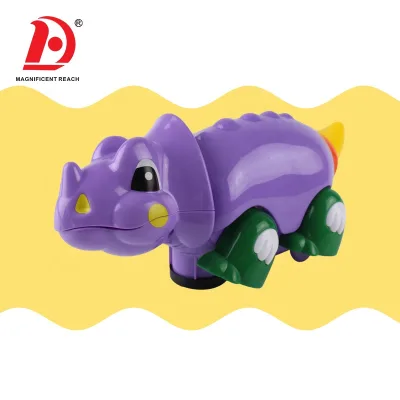HUADA Cartoon Electric Battery Operated Pet Walking Dinosaur Toys for Kids with Music & Light