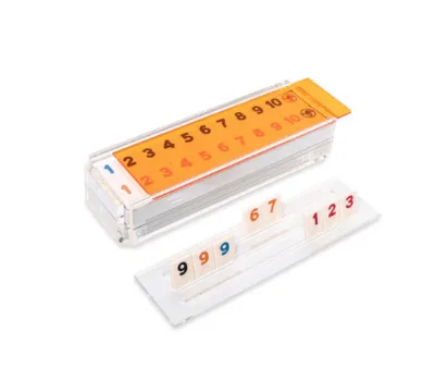 Elegant Acrylic Rummikub Game Personal Custom Color Lucite Game Acrylic Rumi Cube Game with Family