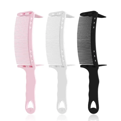 Professional Barber Fading Comb Clipper Blending Flat Top Hair Cutting Comb Heat Resistant for Salon Hairdressing Styling Tools