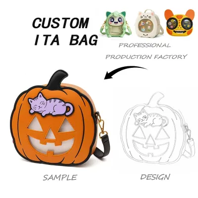 Custom Cute Design Ita Backpack High Quality Anime Display Diy Clear Ita Bag With Insert With Logo