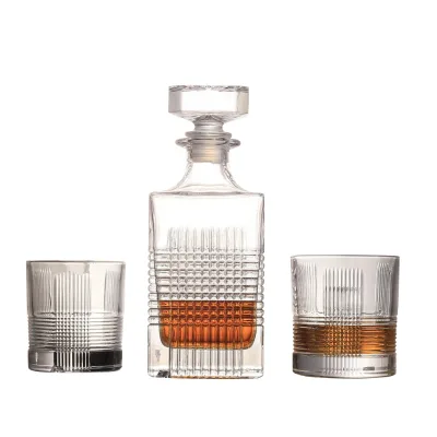 Custom logo Luxury Heavy Base Whisky Glasses Old Fashioned Whiskey Glass