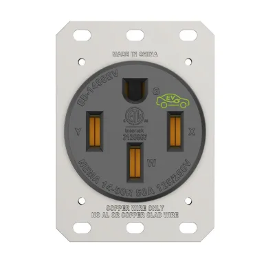 NEMA 14-50R Heavy Duty EV Charging Receptacle 50A 125/250V RV Charging Outlet for Electrical Systems