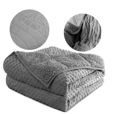 Top Sale Custom Heavy Sleep Soft Flannel Throw Weighted Blanket