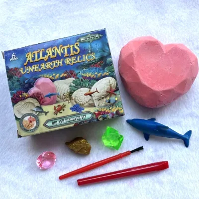 Wholesale Mini Excavation Kit Toy Mermaid Dig Sea Animal Kits Crystal Mining Education Toys DIY Stem Toys