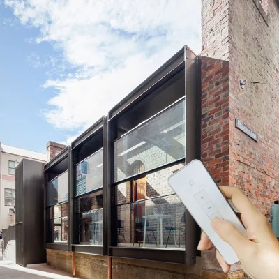 Electric Motorized Aluminium Vertical Sliding Guillotine Aluminum Windows and Doors