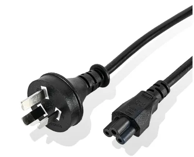AU Plug 3 Prong IEC C5 AC Power Supply Cord Compatible for Monitor Computers Scanners Laptop Printer Charging Cable Replacement