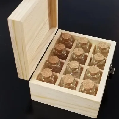 24 Slots Essential Oil Storage Wooden Box 46 Grid Essential Oil Carrying Case