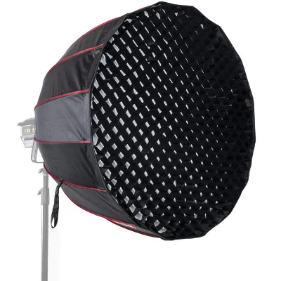 Deep Parabolic Umbrella Style Softbox 90cm 6 Rods Quick Folding Quick Setup With Bowens Mount for Godox Ad200pro Ad600bm