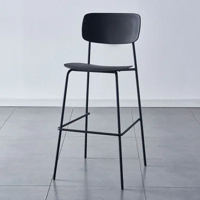 Customized Wholesale Modern Colorful Nordic Comfortable Kitchen Hand Made Metal Legs bar Stool bar Counter Steel bar Chair