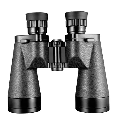 12x50 Classic Leather Binocular Waterproof Shockproof High Low Temperature Resistant Bak4 Prism Reticle Ranging Long Distance