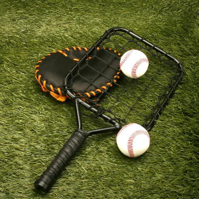Black Iron Baseball Bat Practice Tool Outdoor Sports Training Aid Coach's Rebound Net for Adult Use
