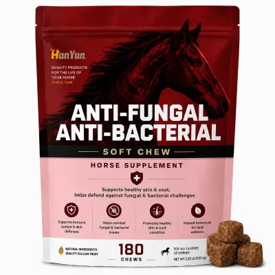 In Stock Anti Fungal Anti Bacterial Soft Chews Natural Plant Based Equine Skin Defense Health Supplement for All Classes Horses