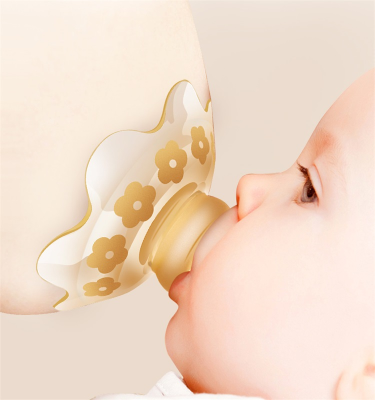 Nano Silver Silicone Nipple Baby Feeding Teat Contact Nipple Shield for Breastfeeding
