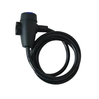 Thick Anti-Shear Fixed Key Cycling Anti-Theft Lock for Mountain Bikes Steel+PVC Material 90cm Length Password Wire Lock Extended