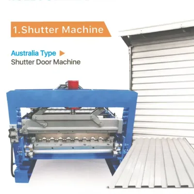 Australia Type Shutter Door Machine Used/New Condition Steel Aluminum Tile Construction PLC Control System Roof Wall Building