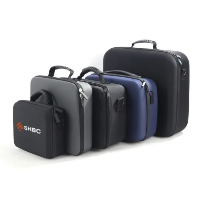 Custom Logo Hard Travel EVA Carrying Case with Foam Insert for Medical Equipment
