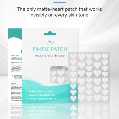Lovely Heart Pimple Stickers, Invisible Hydrocolloid Care for Daily Use