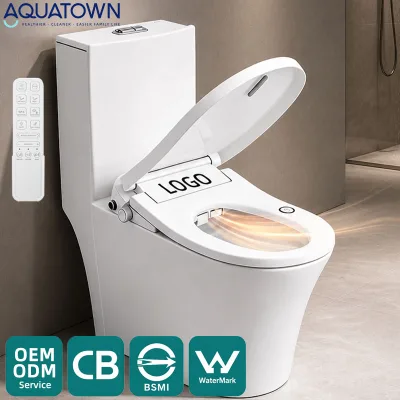 CB Certified Smart Toilet Seat Bidet Heated Instant Warm Water Posterior Wash Air Dryer Self Clean Nozzle EU Plug OEM