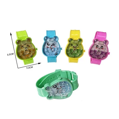 Kids Cartoon Mouse Watch with Maze Toy for Surprise Capsule