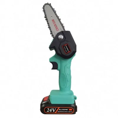 ANDUUK Electric Chainsaws 4 Inch 24v Mini Steel Chainsaw Chains Electric Chainsaws Accessory Chains Replacement