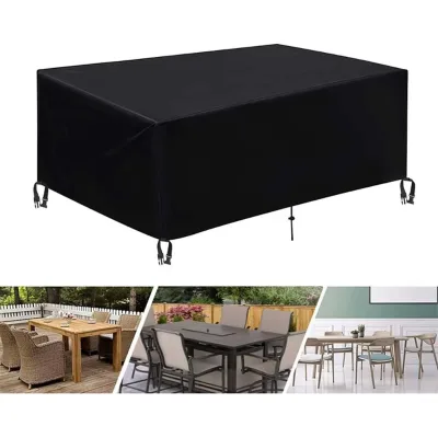420D Oxford Waterproof Patio Furniture Table Covers Durable, Rectangular Outdoor Coffee Table Covers