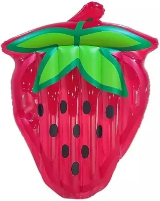Trawberry-shaped Inflatable Water Float for Fun and Enjoyment