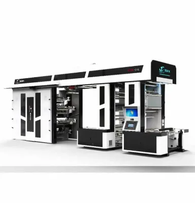Qiangtuo 8 Colors Central Impression CI Flexographic Printing Machine for Paper Cup