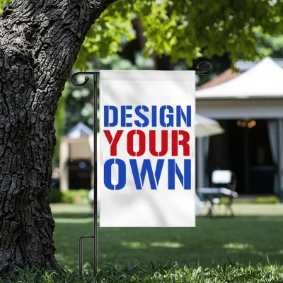 Custom Made Sublimatable Anniversary & Christmas Garden Flag Cheap Yard Flag Blank for Personalised Decorations