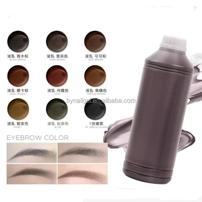 Professional Master Tattoo Ink Micro Pigment Black Coffee Tattoo Pigment for Permanent Makeup Machine Lips Color Natural Plant