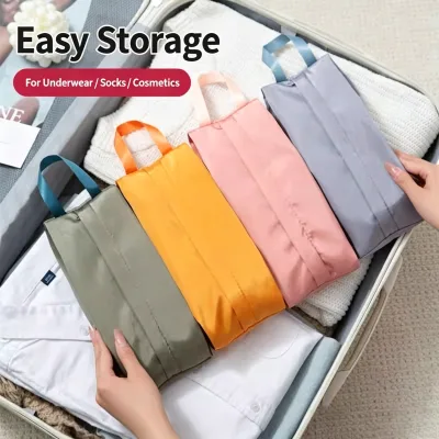 Wholesale Waterproof Polyester Oxford Storage Pouch Small Items Organizer Handheld Travel Toiletries Bag 4 Colors Gym