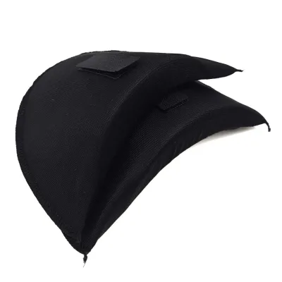 Custom Unisex Eco-Friendly 100% Cotton Sponge Semicircle Shape Embroidered Party Evening Dress Self-adhesive Shoulder Padded Top