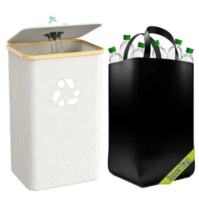 Eco-friendly Deposit Bottle Collection Containers Kitchen Empty Bottle Organizer Large Capacity Waste Basket