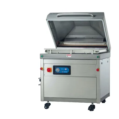 2024 Automatic Chamber Belt Beef Vacuum Packing Machine for Meat Food Automatic Pillow Cushion Rolling Vacuum Packing Machine