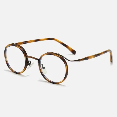 Unisex High Quality Classic Striped Computer TR90+Metal Eye Glasses Frame Wholesale Fashion Vision Comfort Anti-Blue Light
