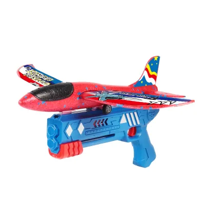 Outdoor Sport Airplane Launcher Gun New Style Toys with Plane Foam Catapult Plane Gun