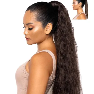 Capri Crimpy Pretty Ponytails Wrap-Around Ponytail Synthetic Hair Extension for Black Women Synthetic Ponytails