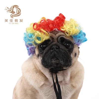 New Pet Apparel Accessories Direct Factory Sales of Wig Headwear for Adorable Dogs
