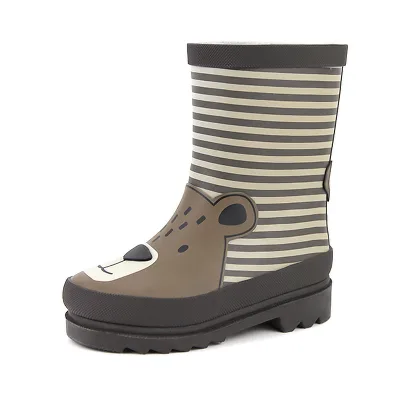 Custom Cartoon Designs Gumboots Natural Rubber 100% Waterproof Rain Boots for Toddlers Kids