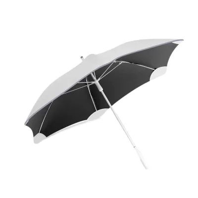 Round Corner Safety Open Reflective Straight Umbrella