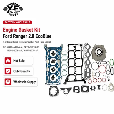 Factory Wholesale Full Engine Rebuild Cylinder Head Gasket Kit with Crank Seal for Ford Ranger 2.0 EcoBlue Diesel GK2Q-6079-AA